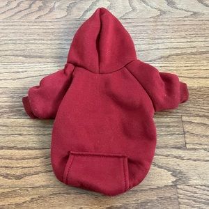 Burgundy Dog Sweatshirt